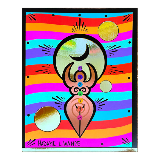 Print "Gold Chakras Goddess"