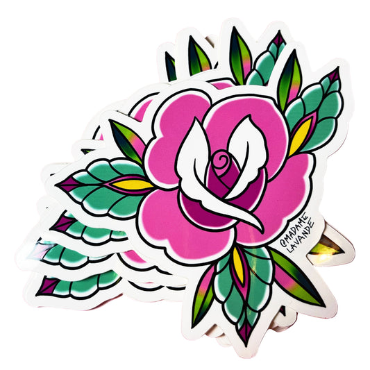 Sticker "Trad Rose"