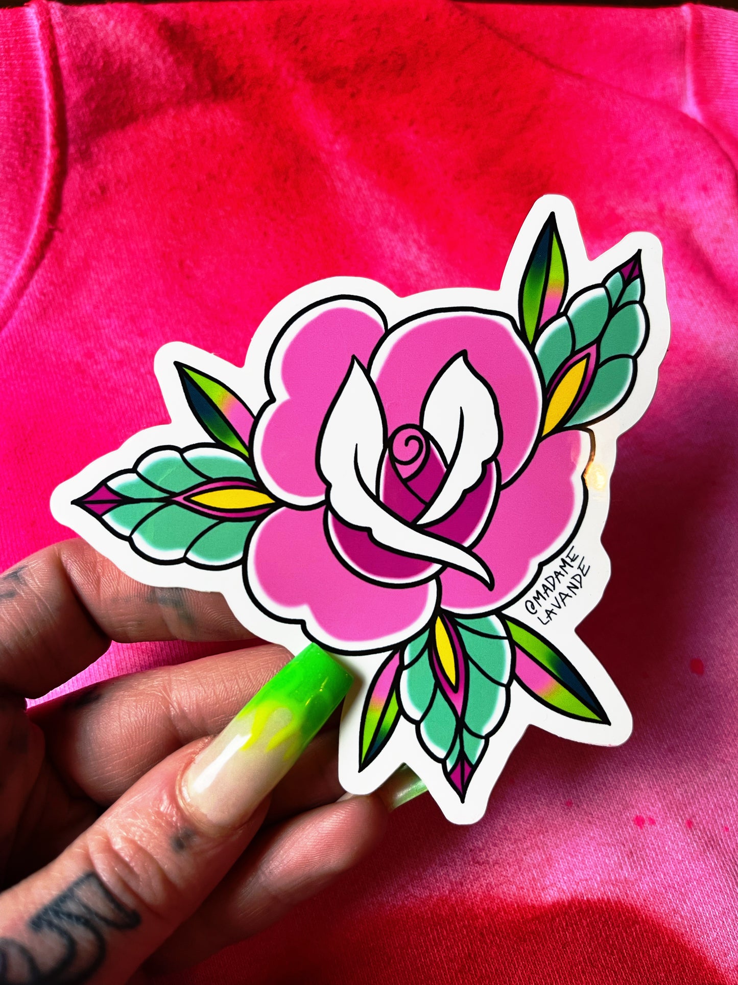 Sticker "Trad Rose"