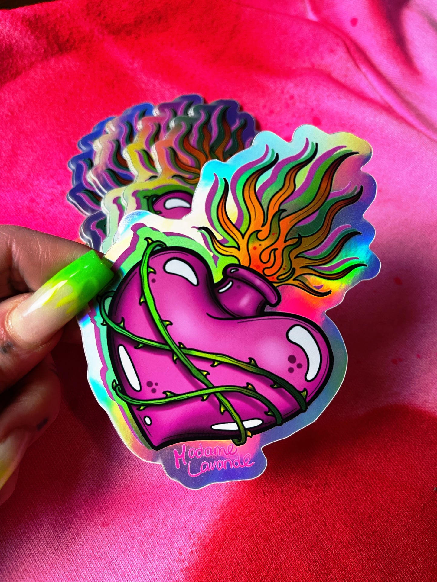 Sticker "Sacred Heart" Holographic